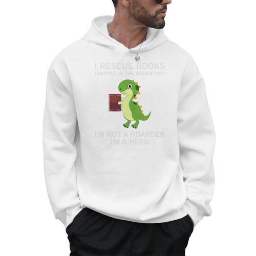 I Rescue Book Trapped In The Bookstore I'm Not A Hoarder Men Hoodie - Bookorys DE