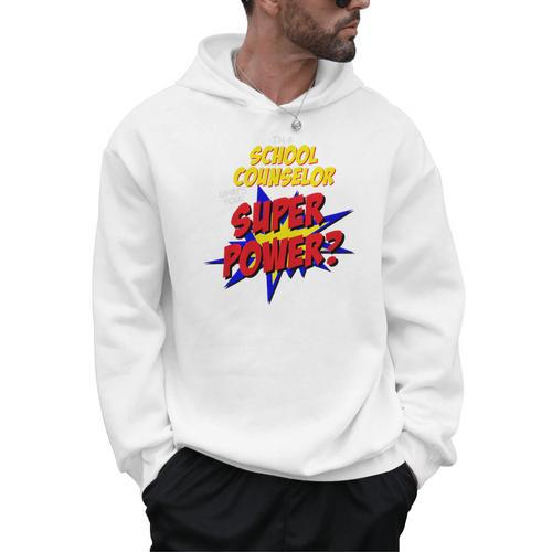 School Counselor Teacher Superhero Superpower Comic Book Premium Tri-Blend Men Hoodie - Bookorys DE