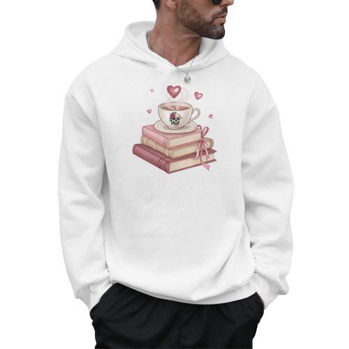 Smells Like She's Reading Smut Again Smutty Books And Coffee Premium Tri-Blend Men Hoodie - Bookorys DE
