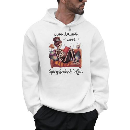 Spicy Books Coffee Smutty Book Lovers Smut Love Smutt Books Men Hoodie - Bookorys