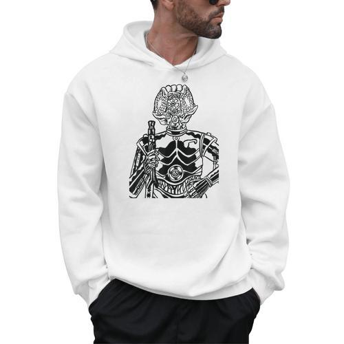 Star Wars 4-LOM Bounty Hunter Droid Comic Book Sketch Men Hoodie - Bookorys AU