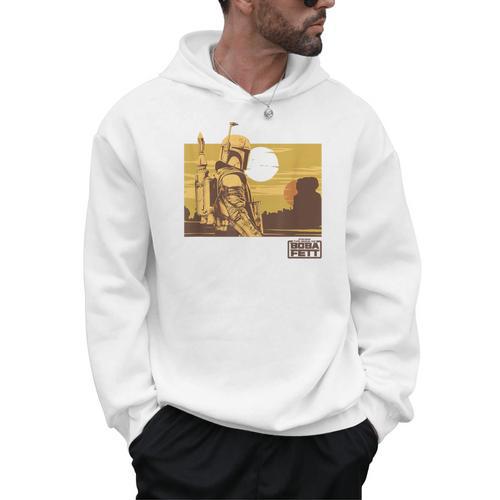 Star Wars The Book Of Boba Fett Landscape Silhouette Men Hoodie - Bookorys