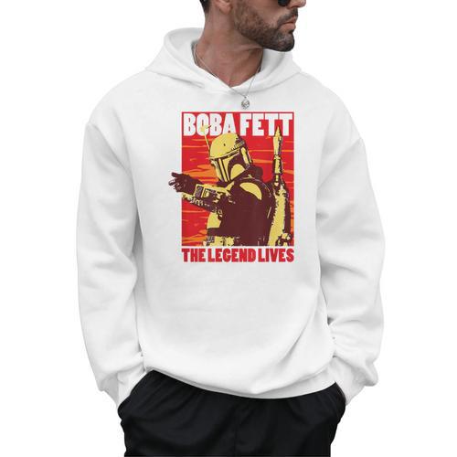 Star Wars The Book Of Boba Fett The Legend Lives Poster V-2 Men Hoodie - Bookorys