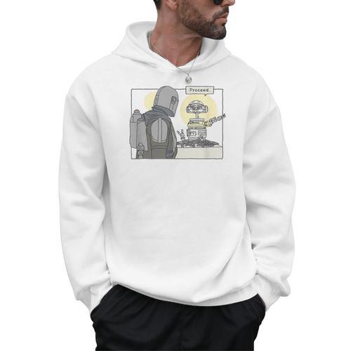 Star Wars The Book Of Boba Fett Proceed Simple Cartoon Men Hoodie - Bookorys DE