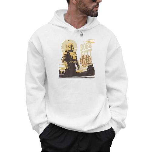 Star Wars The Book Of Boba Fett Tonal Portrait Men Hoodie - Bookorys DE
