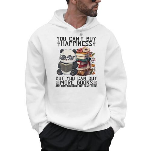 Teacher Bookworm Book Lover Panda Reading Book Librarian Tee Men Hoodie - Bookorys CA
