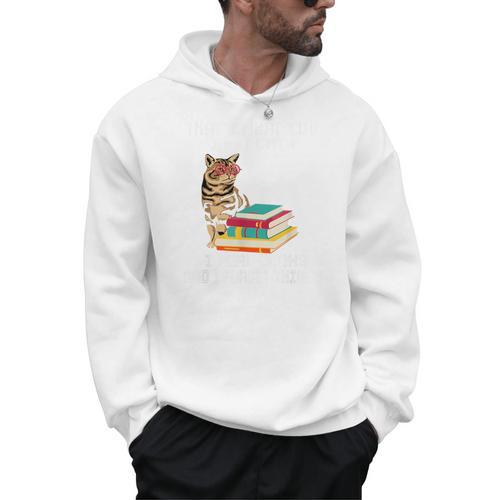 That's What I Do I Pet Cats I Read Books And I Forget Things Men Hoodie - Bookorys