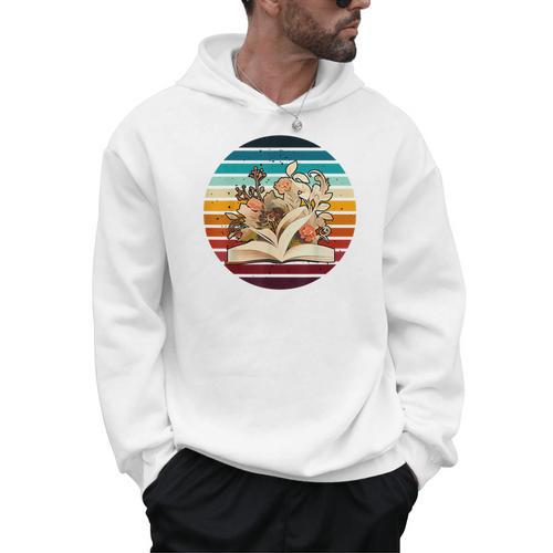 Wildflower Book Lovers For Summer Reading Booktrovert Women Men Hoodie - Bookorys AU