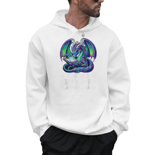 In a World Of Bookworms Be a Book Dragon Reading Men Hoodie - Bookorys AU