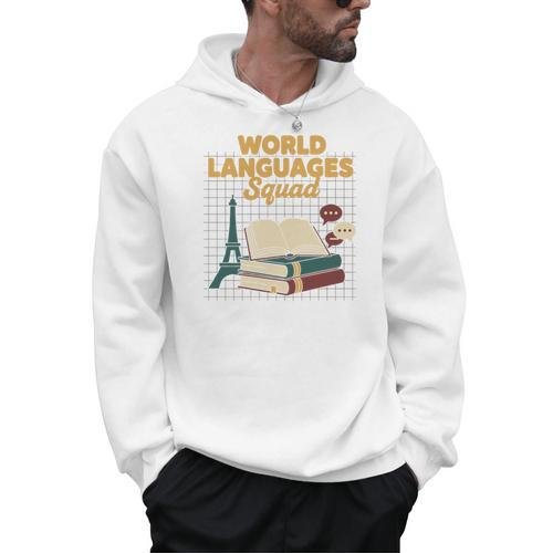 World Languages Squad Books Tower Performance Men Hoodie - Bookorys UK