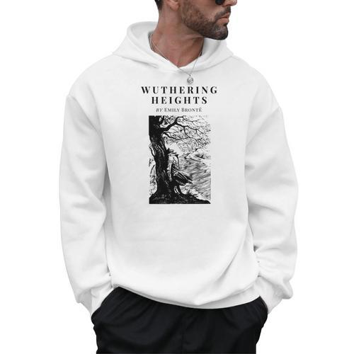 Wuthering Heights By Emily Bronte Vintage Book Cover Men Hoodie - Bookorys