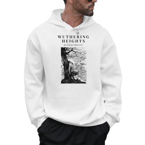 Wuthering Heights By Emily Bronte Vintage Book Cover Premium Tri-Blend Men Hoodie - Bookorys