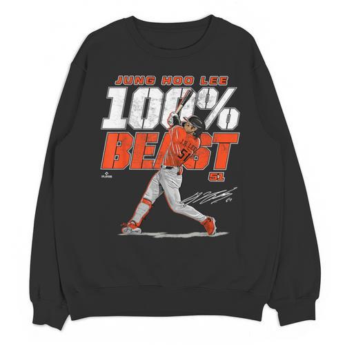 100 Beast Jung Hoo Lee San Francisco Baseball MLBPA Unisex Sweatshirt - Sportilla