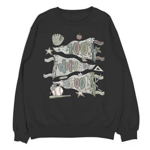 100 Days Smarter Baseball Sport School Celebration Unisex Sweatshirt - Sportilla