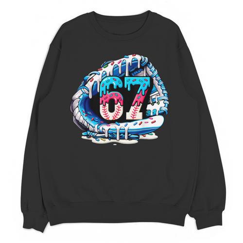 67 Meme Slang Baseball Glove Drip Ice Cream Six Seven 6 7 Unisex Sweatshirt - Sportilla