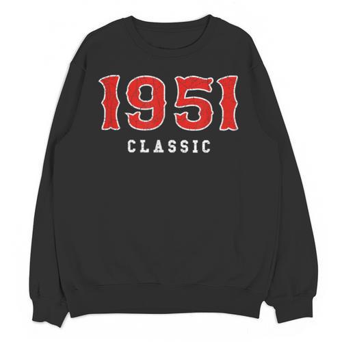 75 Year Old 1951 Classic Baseball Fan 75th Birthday Unisex Sweatshirt - Sportilla