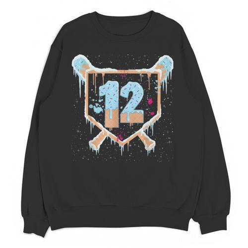 Baseball 12 Year Old Ice Cream Drip 12th Birthday Boys Unisex Sweatshirt - Sportilla