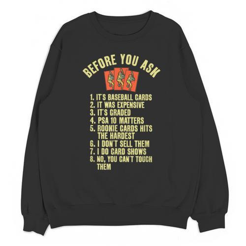 Baseball Card Collector Baseball Card Trading Unisex Sweatshirt - Sportilla