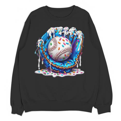 Baseball Drip For Boys Ice Cream Drip Youth Baseball Boys Unisex Sweatshirt - Sportilla