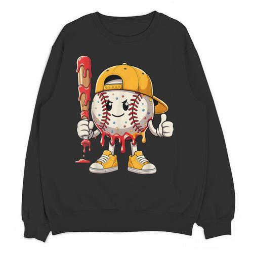 Baseball Drip Baseball Life Style 101 Apparel Youth Unisex Sweatshirt - Sportilla