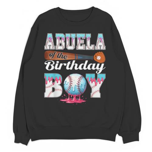 Baseball Ice Cream Drip Abuela Of The Birthday Boy Unisex Sweatshirt - Sportilla