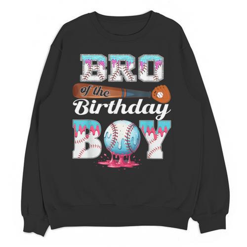 Baseball Ice Cream Drip Bro Of The Birthday Boy Unisex Sweatshirt - Sportilla