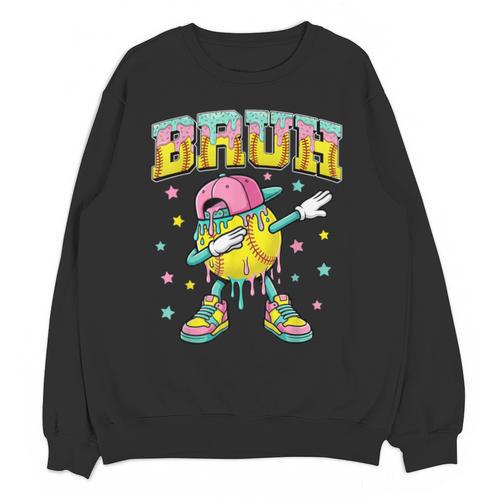 Baseball Life Style 101 Apparel Youth Drip Baseball Boys Kid Unisex Sweatshirt - Sportilla