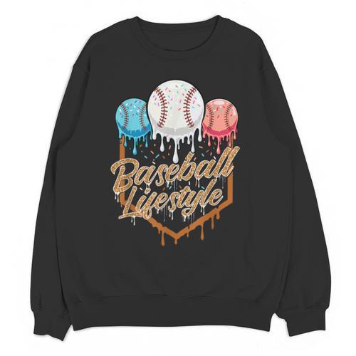 Baseball Lifestyle Baseball Lover Player Baseballer Unisex Sweatshirt - Sportilla