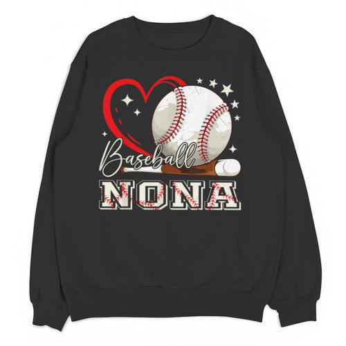 Baseball Nona Family Matching Cute Baseball Lover Unisex Sweatshirt - Sportilla