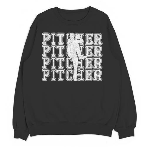 Baseball Pitcher Player Team Sport Lover Family Friends Fans Unisex Sweatshirt - Sportilla