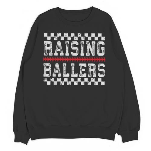 Baseball Player Raising Ballers Game Day Respect The Drip Unisex Sweatshirt - Sportilla