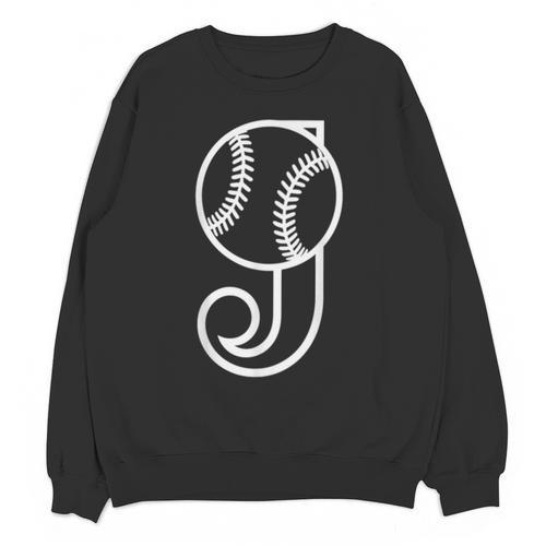 Baseball Sport Player Monogram Cool Initial Letter J Unisex Sweatshirt - Sportilla
