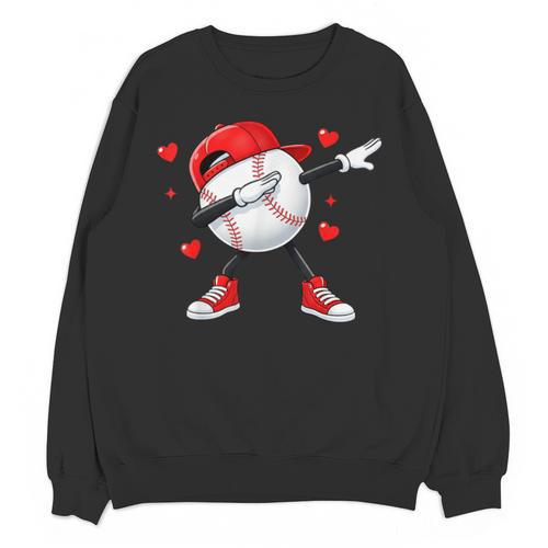 Boys Valentines Baseball Unisex Sweatshirt - Sportilla