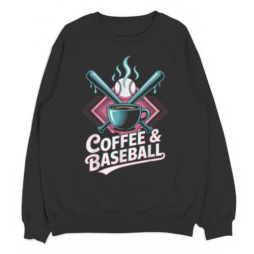 Coffee And Baseball Baseball Player Unisex Sweatshirt - Sportilla