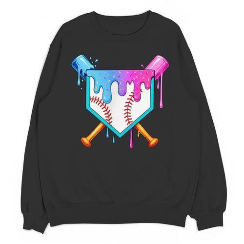 Dripping Baseball Pocket Respect The Drip Boys Baseball Unisex Sweatshirt - Sportilla