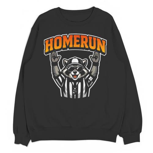 Football Referee Touchdown Baseball Homerun Raccoon Unisex Sweatshirt - Sportilla