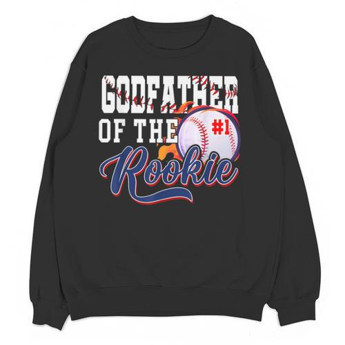 Godfather Rookie Of Year 1st Birthday Baseball Theme Unisex Sweatshirt - Sportilla