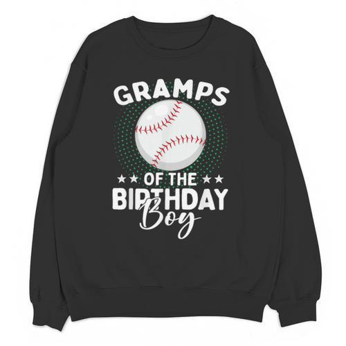 Gramps Of The Birthday Boy Baseball Player Birthday Unisex Sweatshirt - Sportilla