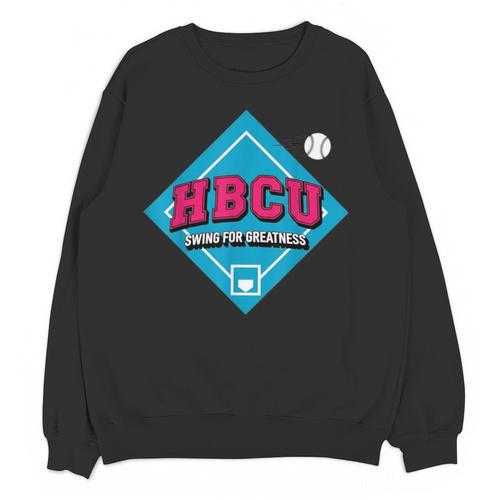 HBCU Swing For Greatness Baseball Softball College Apparel Unisex Sweatshirt - Sportilla