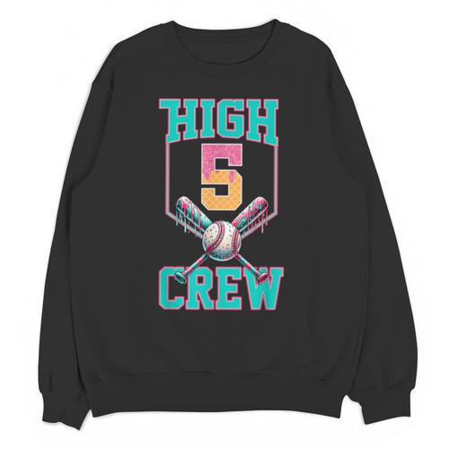 Hi 5 Birthday Party Decorations For Boy Baseball Drip 5th Unisex Sweatshirt - Sportilla