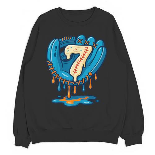 Ice Cream Baseball Glove 7th Birthday Edition Unisex Sweatshirt - Sportilla