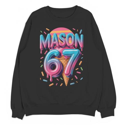 Mason 67 Meme Ice Cream Baseball Drip Unisex Sweatshirt - Sportilla