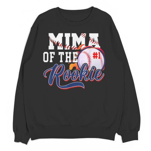 Mima Rookie Of Year 1st Birthday Baseball Theme Matching Unisex Sweatshirt - Sportilla