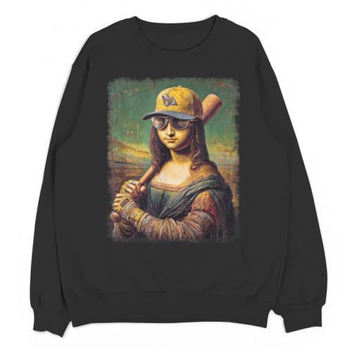 Mona Lisa Baseball Trending Aesthetic Streetwear Unisex Sweatshirt - Sportilla