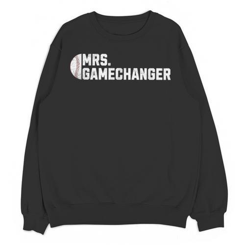 Mrs Gamechanger Baseball Scorekeeper Love Unisex Sweatshirt - Sportilla