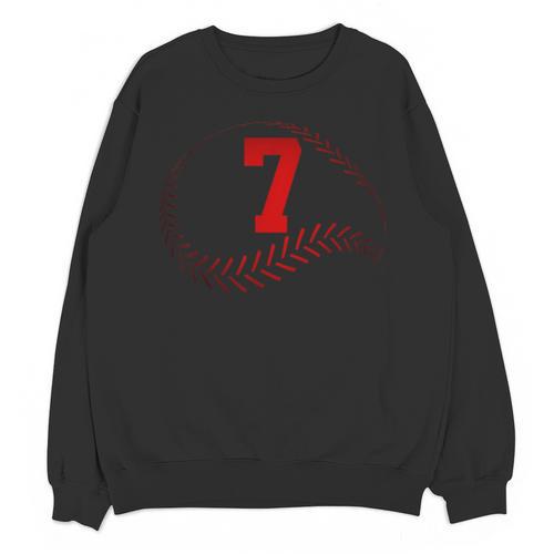 Number 7 Years Baseball 7TH Birthday Unisex Sweatshirt - Sportilla