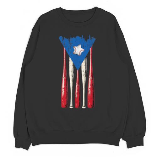 Puerto Rican Baseball Bats Puerto Rico Flag Pride BéIsbol Unisex Sweatshirt - Sportilla