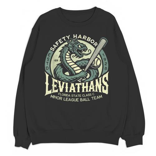 Safety Harbor Leviathans Retro Baseball Monster Unisex Sweatshirt - Sportilla