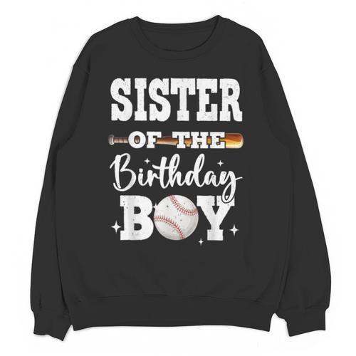Sister Of The Birthday Boy Baseball Bday Family Unisex Sweatshirt - Sportilla
