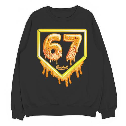 Six Seven 67 Meme Gen Alpha Slang Baseball 101 Unisex Sweatshirt - Sportilla
